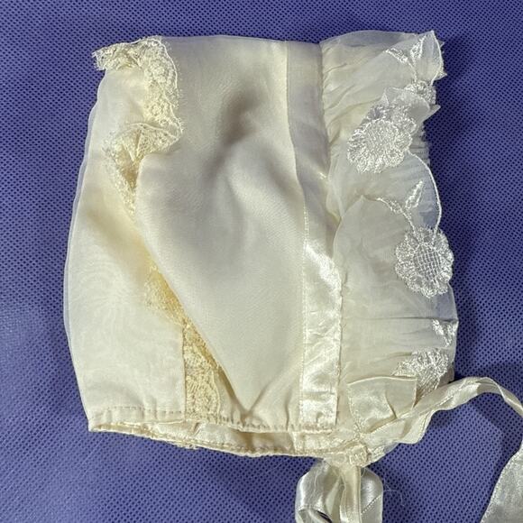 Vtg Phyllis Baby Wear Baptism Christening Gown Set 4 Piece ii - Picture 8 of 16